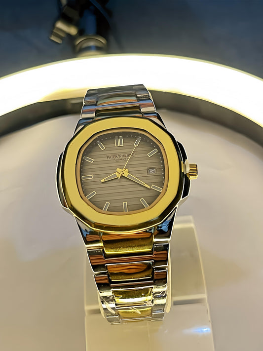 Patek Philippe Inspired Two-Tone Luxury Watch